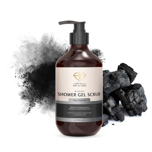 SAIF AL FARES Shower Gel Scrub Alcohol Free, Infused with Natural Extract Exfoliating, Revitalisi...
