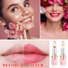 LZYLLS 2 Pack Crystal Jelly Flower Lipstick,Magic Temperature Color Change Lip Gloss Lip Stick PH Clear Magic Lipstick Long Lasting Nutritious Moisturizing Lip Balm（Set B）