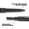 Eyebrow Pencil,Ultrafine Tip,Eyebrow Pencil Waterproof And Long-Lasting,Eyebrow Pen Dual-Sided,Shapes, Defines,With Eyebrow Brush(2PC101)