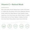 emergin C Vitamin C + Retinol Mask - Exfoliating Green Tea Face Mask with Kaolin Clay - Removes Dead Skin + Helps Improve the Appearance of Uneven Tone for Glowing Skin (1.7 oz, 50 ml)