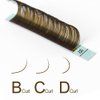 NAGARAKU Natural Brown Color Eyelash Extensions 0.07mm D curl 7-15mm Mix Tray Individual Lashes Classic Faux Mink Volume 20 rows Soft Eyelash Supplies