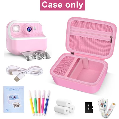 Kids Camera Case Compatible with TOZDTO for ESOXOFFORE for Dylanto for Anchioo for TKECWOB for Cimizi for masterbee Instant Print Camera, Children Digital Selfie Camera Storage Holder (Box Only)
