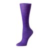 Cutieful Women's Therapeutic Graduated 8-15 mmHg Compression Socks, Purple Paisley, Shoe Sizes 5-11