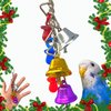 Bonka Bird Toys 1107 Christmas Jingle Bells (6" x 2") Christmas Bird Cage Toy, Parrotlet, Lories, Lovebirds, and Similar