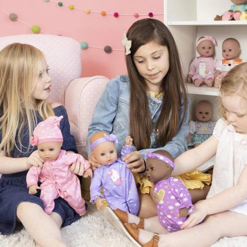 ADORA Play Time Babies Collection, 13" Baby Doll with Doll Clothes and Accesories, Made with Sweet Baby Powder Scent, and GentleTouch Vinyl Body, Birthday Gift for Ages 1+ - Unicorn Glitter