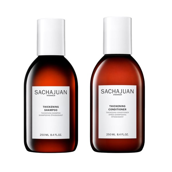 Sachajuan Thickening Shampoo and Conditioner Set - Ocean Silk and Thickening Technology For Volume and Smooth Hair - Set of 2 (8.4 oz)