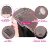 Kinky Straight Wig 4x4 Closure Wigs Yaki Straight Wig Lace Closure Wig Brazilian Human Hair Wigs For Black Women 180% Density Wig Natural Hairline Glueless (12 Inch,Kinky Straight Wig)
