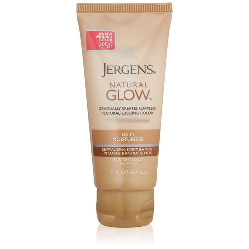 Jergens Natural Glow Revitalizing Body Lotion, Medium Shade, Trial Travel, 2 Fl Oz