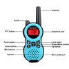 Retevis RT38 Walkie Talkies for Kids,Kids Toys for 6-12 Year Old Boy Girl,Mini Size USB Port,Long Range FRS Radio,Camping Hiking Outdoor(Blue 1 Pair)