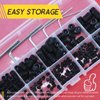 Hilitchi 230Pcs Socket Set Screw Assortment in SAE Sizes Internal Hex Drive Cup Point Allen Grub Screws 12.9 Class Black Alloy Steel (10Sizes)