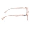 Rae Dunn "JUDY Blue Light Blocking Reading Glasses w/READ MORE Signature Font Microfiber Case (Crystal Pale Blush, 0.0)