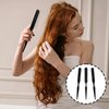 ZEYIYER 3PCS Wig Brush for Synthetic Hair, Professionals Wig Comb, Portable 3 Row Comb for Natural Hair, Pointed Tip Metal Hair Comb Synthetic Hair Brush(Black)