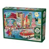 Cobble Hill 1000 Piece Puzzle - Vintage Main Street - Sample Poster Included