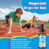 Kids Magnesium Glycinate Liquid Drops with Omega-3, Ashwagandha, Vitamin B6, D3, K2, Calcium & Chamomile - Magnesium Drops for Kids Sleep, Calm, Focus, Brain & Mood - Grape Flavor