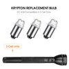 Honoson 3 Pieces Flashlight Bulb 55-Lumen 4.5 Volt Led Krypton Replacement Bulb Flashlight Bulbs for Flashlight Torch with 10 Year Lifespan, 41-1644 Krypton Flashlight Bayonet Base LED Bulb