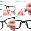 Festful Eyeglass Nose Pads,20 Pairs of Silicone Nose Pads for Glasses,Anti-Slip Soft Nose Pads for Plastic Frames (Clear/2mm)