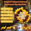 170Pcs Magical Wizard School Balloons Garland Party Decorations Burgundy Confetti Balloons Metallic Gold Balloons for Kids Birthday Party Magical Theme Baby Shower Supplies Favors