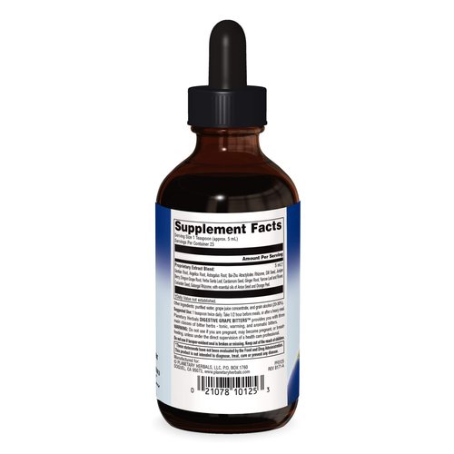 Planetary Herbals Digestive Grape Bitters Herbal Supplement, 4 Fluid Ounce