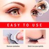 3Pairs Pink Self-adhesive Eyelashes,Eyelashes Snap on No Adhesive,New Snap on Lashes, False Eyelashes,False Lashes