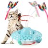 Ito Rocky Interactive Cat Toys Automatic Electric Rotating Butterfly & Ball Exercise Kitten Toy Funny Cat Teaser Toys