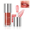 QIUFSSE Hydrating Lip Glow Oil Korean Big Brush Head Tinted Lip Oil Plumping Lip Gloss for Women,Non-Sticky Nourishing Lip Plumper for Lip Care and Dry Lips - 03 Cinnamon Red