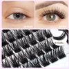 Dedila 96pcs Mixed 8-10-12-14mm/10-12-14-16mm Thick Base Dramatic Black Soft Cluster Individual False eyelashes Wide Stem 5D Volume Eye Lashes Extensions (8-10-12-14mm)