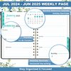 2024-2025 Planner - Planner/Calendar 2024-2025, JUL. 2024 - JUN.2025, 2024-2025 Weekly & Monthly Planner, 6.4" x 8.5", Academic Planner with Tabs, Sturdy Cover, Premium Paper, Back Pocket, Strong Twin-wire Binding