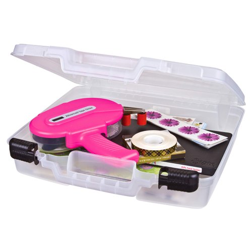 ArtBin 6960AB Quick View Deep Base Carrying Case, Portable Art & Craft Storage Box, 14.5" x 15", Clear