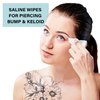BASE LABORATORIES Piercing Aftercare Wipes | Cleanses & Sanitizes | Piercing Cleaner Wipes for Nose, Ear, Lips | Saline Solution for Piercings | Keloid Bump Removal & Piercing Bump Treatment -75 Wipes