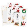 Flash Tattoos kids HOLIDAY CRAFTERNOON temporary tattoo pack | 18 Kids tattoos | Holiday Party Supplies | Holiday sticker, Santa, Wreath, Snowman, Menorah, Kwanzaa