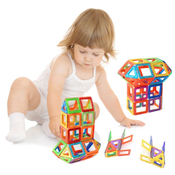 JDBF 30 Pcs Magnetic Tile Blocks Gift Set for Kids Boys and Girls Preschool Toys Magnet Building Sets Magnetic Building Blocks Stem Toys