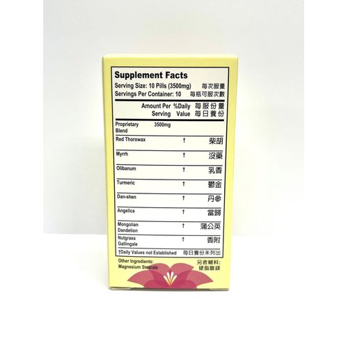 Women's Maintenance Formula For Breasts Herbal Supplement Helps For Breast Health, Clearing Heat & Blood Circulation 350mg 100 Pills Made In USA by Lao Wei