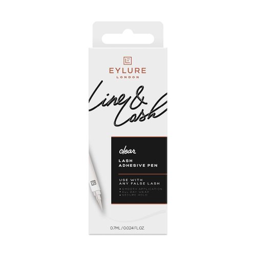 Eylure Line &amp; Lash Felt Tip Adhesive Pen for False Eyelashes, Clear, 0.7 ml