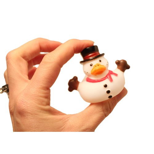 Snowman Rubber Duckies - Cute Winter Snow Man Duck Party Favors (1 Dozen)