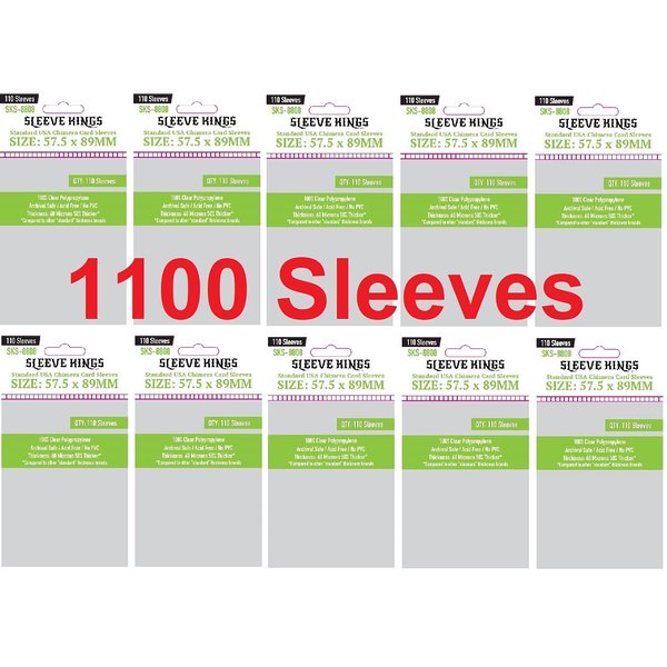 Sleeve Kings Standard USA Chimera Card Sleeves 57.5 X 89 mm (10x110 Pack, 1100 Sleeves)