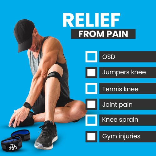 CROSSTRAP Stabilizing Patella Knee Strap | Knee Brace for Running, Cycling, Hiking, and Sports | Knee Pain Relief and Support, Knee Stabilizer Brace For Exercise