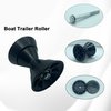COLOFULWAY 3" Boat Trailer Bow Bell Roller Assembly with 1/2" Shaft fits 3 inch Bracket, Polyurethane(Black)