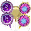 5PCS Diwali Decorations Diwali Balloons Happy Diwali Rangoli Party Decorations Diwali Foil Balloons for Indian Themed Deepavali Festival of Lights Party Decoration Supplies