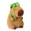 Ditucu Cute Capybara Plush with Turtle Backpack Soft Capibara Stuffed Animals Plushies Toys Hugging Gifts for Kids Brown 9 inch