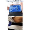 Medical Grade Pain Relief Flexible Ice Pack for Injuries | Dual Sided Soft Plush Hot Pack + Flexible Gel Beads Reusable Ice Pack | Great for Knee, Sciatica, Back, Neck Pain | Bonus Extension Straps