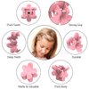 ADRIONE Mini Hair Clips Pack of 100 - Colorful Tiny Flower Hair Clips for Baby Toddler Girls Women, Strong Grip for Fine Hair Bangs