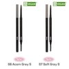 BBIA Last Auto Eyebrow Pencil SLIM 7 Colors – No Sebum Ultra Fine Brow Definer Pencil Retractable Dual-Sided Brush Waterproof Shape & Define & Fill Eye Brow Korean Makeup (S7 SOFT GRAY SLIM)