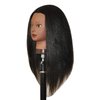 Afro Coarse 100% Real Hair Mannequin Head Hairdresser Training Head Manikin Cosmetology Head (YAKI-K)