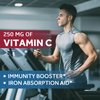 Doctor's Recipes Iron Supplement 65 mg with Vitamin C - Maximized Absorption & Stomach Friendly Iron Pills for Red Blood Cells Formation, Heart, Brain & Immunity Health - Vegan 120 Tabs (Pack of 2)