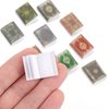 Molain Miniatures Dollhouse Books, 1:12 Scale Mini Books, Model Decoration for Dollhouse Accessories Boys and Girls Play Entertainment Supplies (12 Pcs)