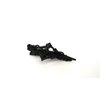 Generic Smaller black metal black crystal gothic hair pin alligator clip