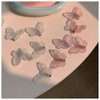 Butterfly Clips for Girls,20 Pcs Pink Hair Clips for Women,CUBACO Pretty Mini Butterfly Hair Clips for Girls and Women,Glitter Fairy Small Hair Clips,Cute y2k Accessories Clear Clips