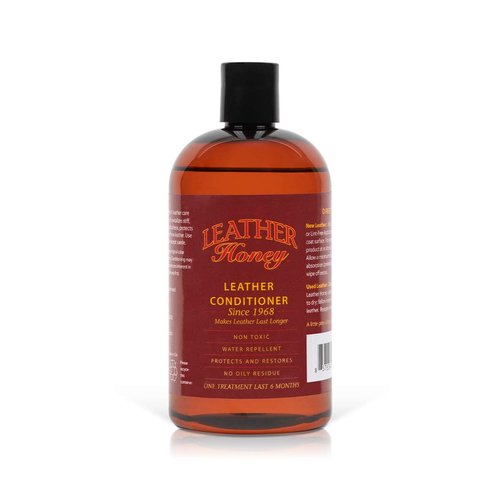 Leather Honey Leather Conditioner Since 1968. For Use on Leather Apparel, Furniture, Auto Interiors, Shoes, Bags and Accessories. Non-Toxic and Made in the USA!