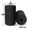 CAP Barbell PU/Foam Roller, PU/Foam Foot Pads, Roller Pad for Leg Extension, Weight Bench, PEC Deck Pads Replacement Parts for Exercise Machine, Multiple Size Available, Sold by Pair