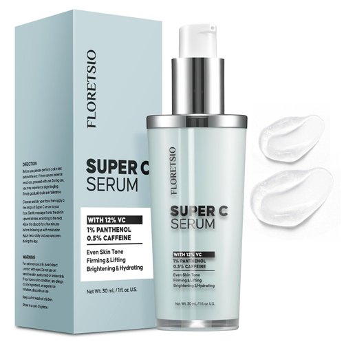 Anti-Aging Super C Serum: Vitamin C Face Serum for Mature Skin Women - All-In-One Formula Rapidly Hydrates, Softens, Lifts and Firms Facial Skin, Fights Wrinkles, Dark Spots & Age Spots | 30 ml